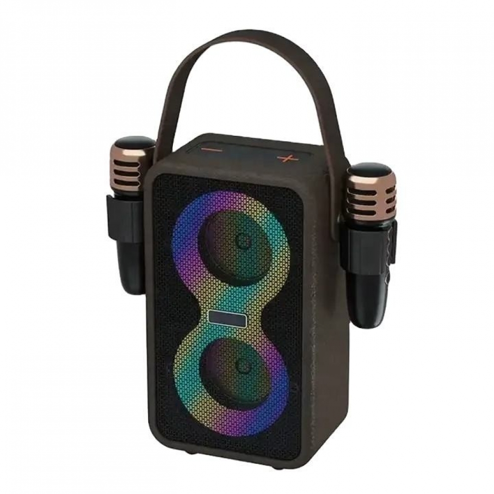 Caixa De Som Bluetooth Portatil Led Potente Com Microfone SO-M2208