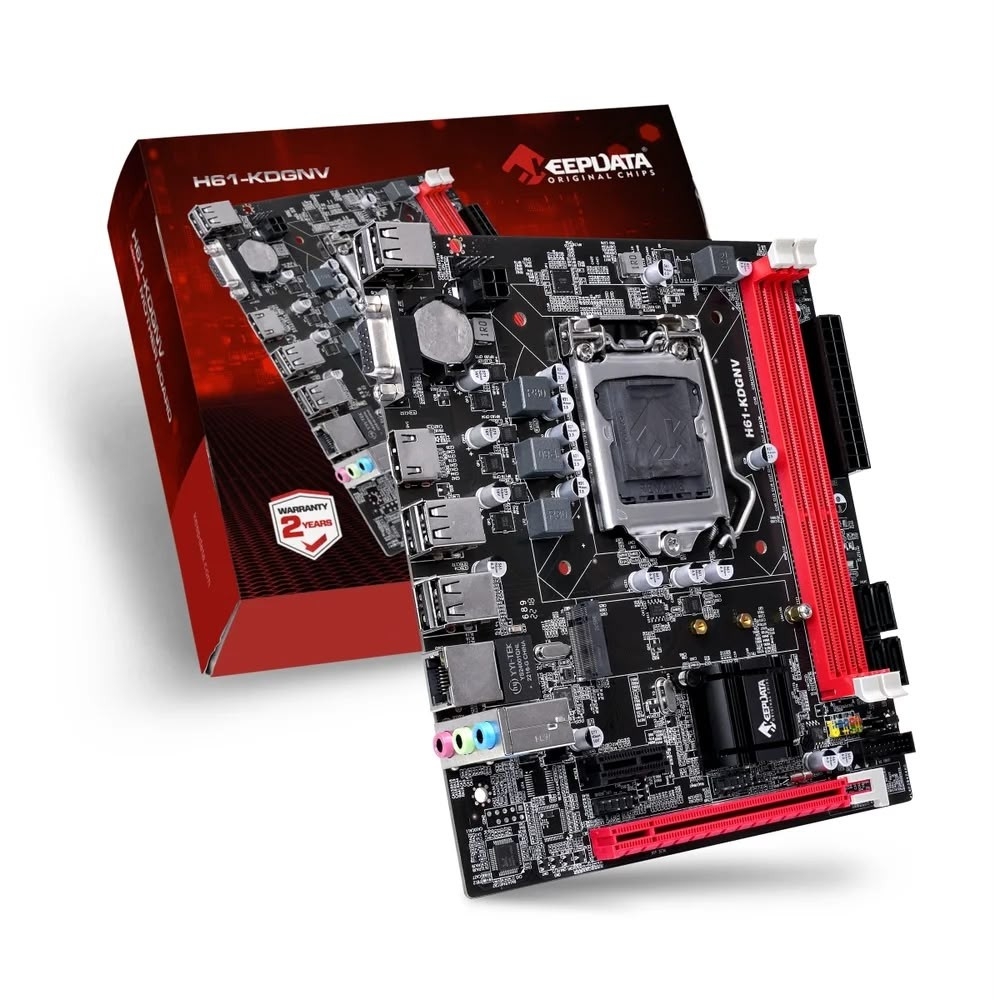 Placa mãe Keepdata LGA 1155 H61-KDGNV