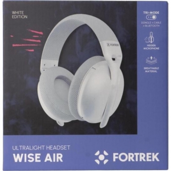 Headset Fortrek Wise Air Wireless Bluetooth branco