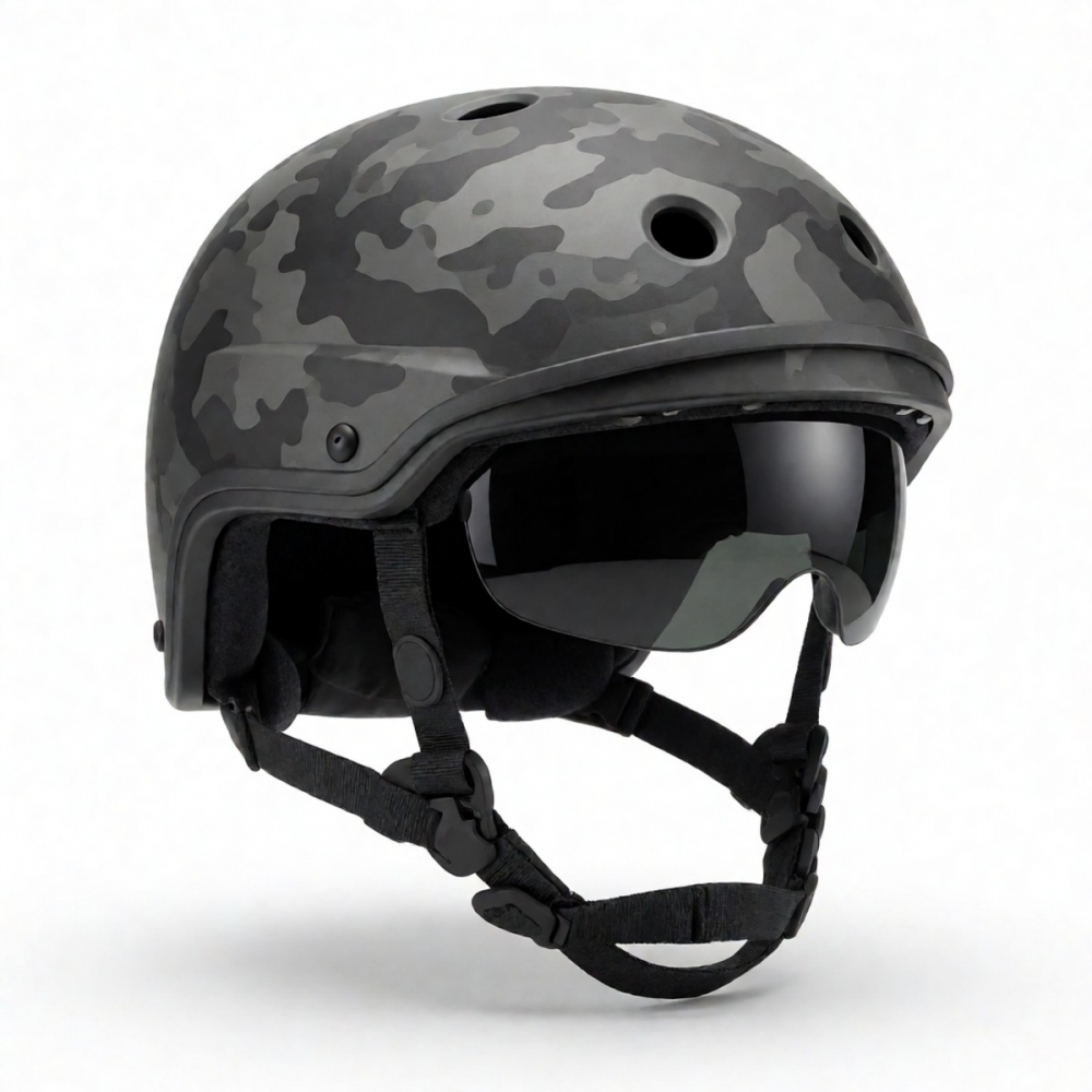 Capacete Aberto Norisk Camuflado Grafite