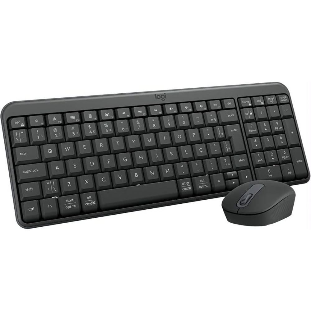 Kit Teclado e Mouse Sem Fio Bluetooth Logitech Mk250
